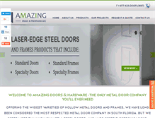 Tablet Screenshot of amazingdoors.com